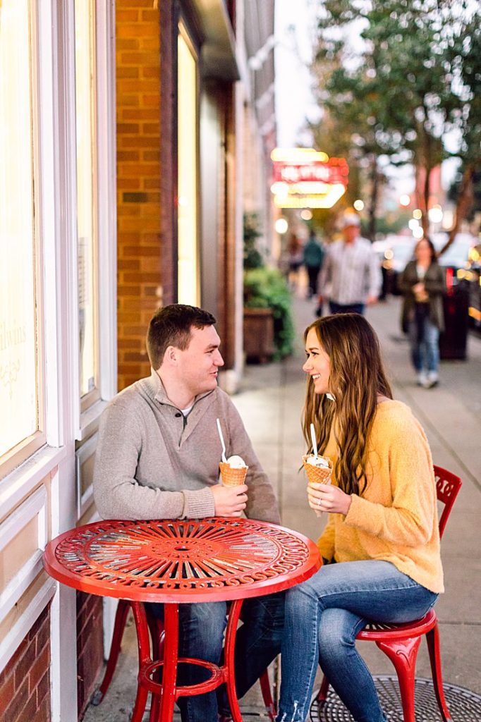 Downtown Franklin fall engagement session © Amy Allmand Photography, LLC