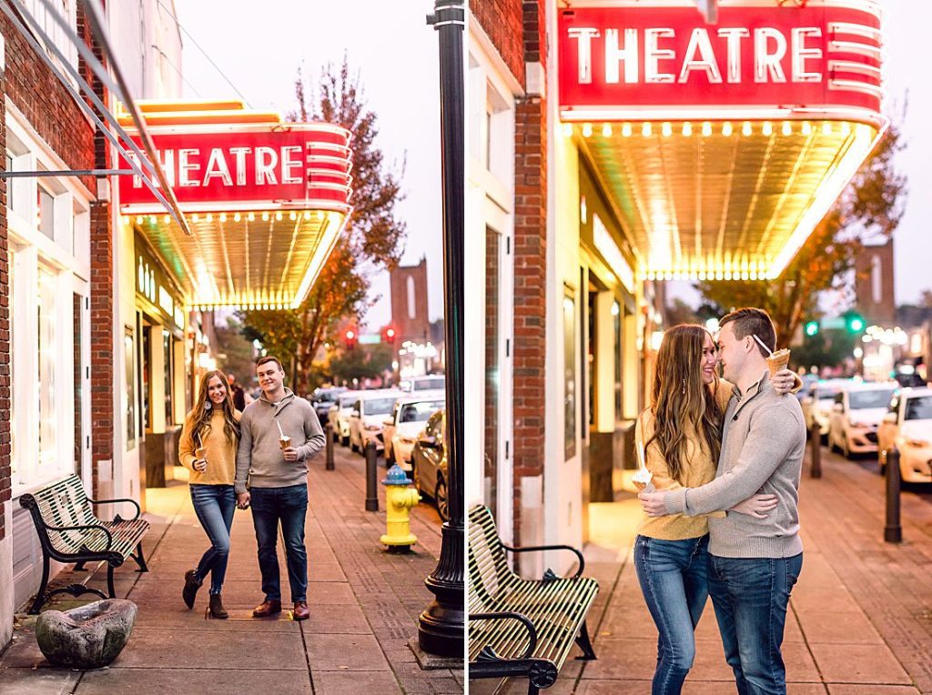 Downtown Franklin fall engagement session © Amy Allmand Photography, LLC