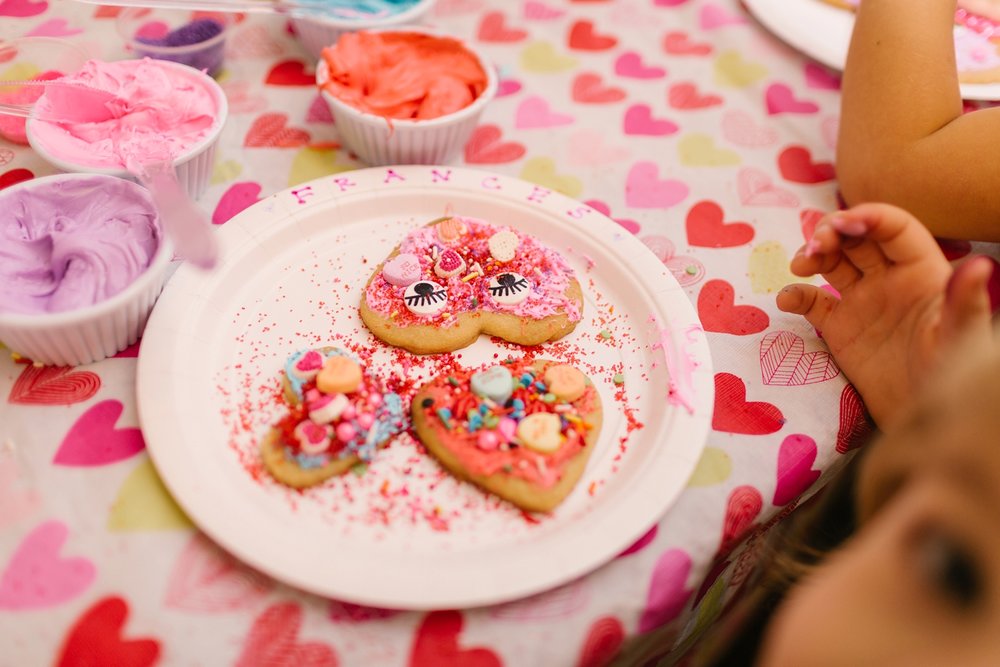 Valentine's Cookie Decorating Party | Amy Allmand photography