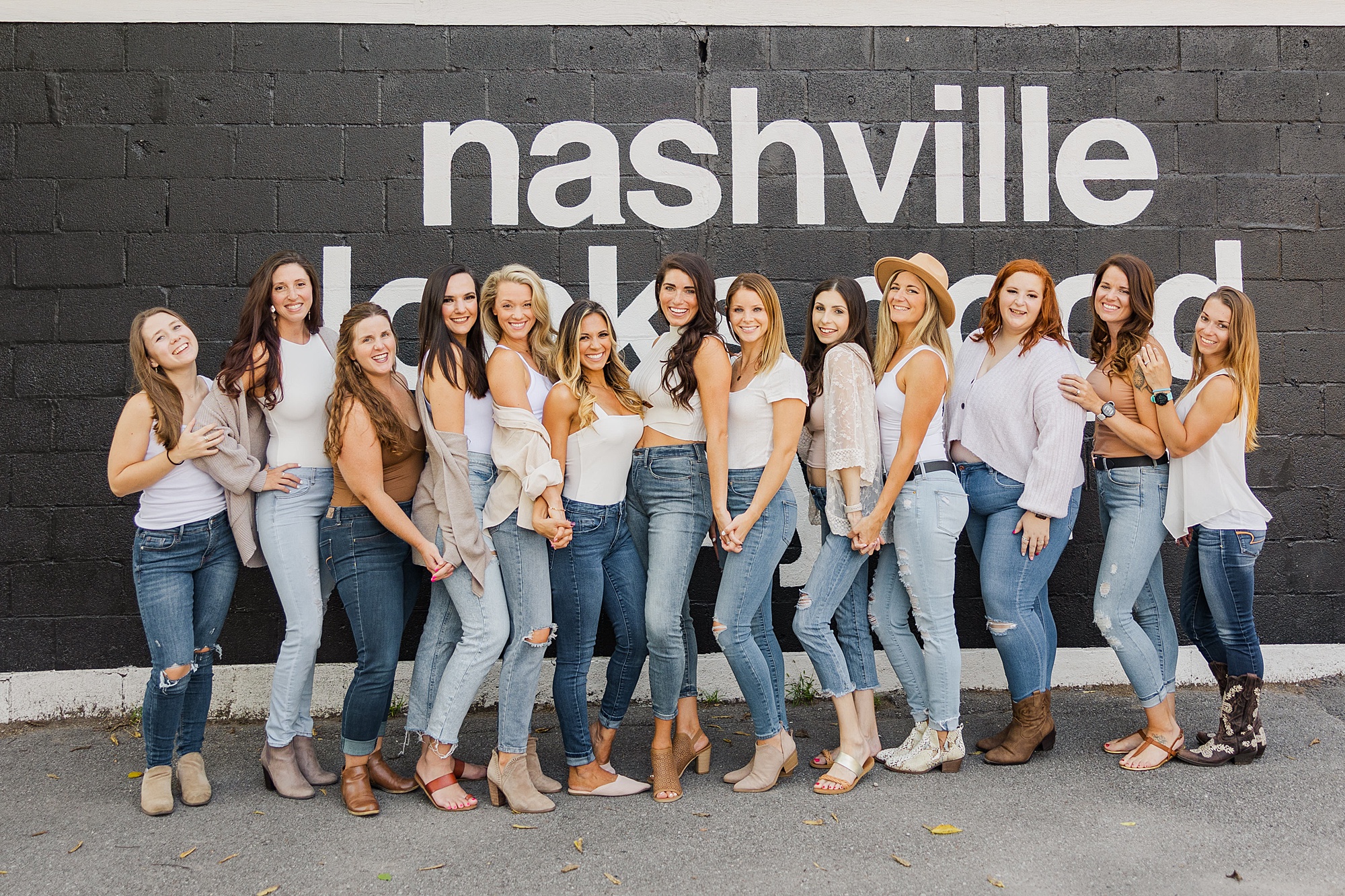 group of fitness coaches poses in Nashville TN