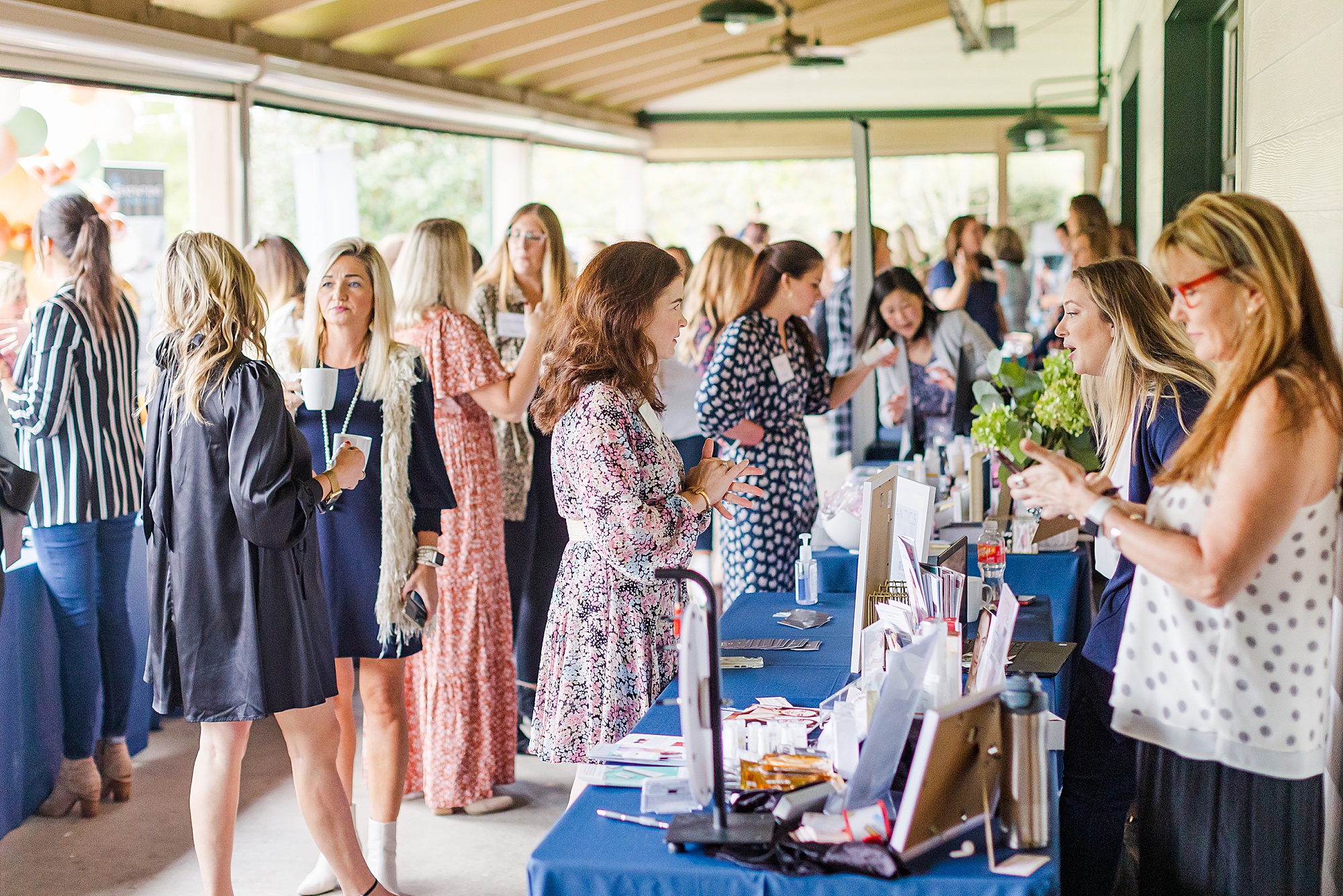 women mingle and network during Nashville TN event