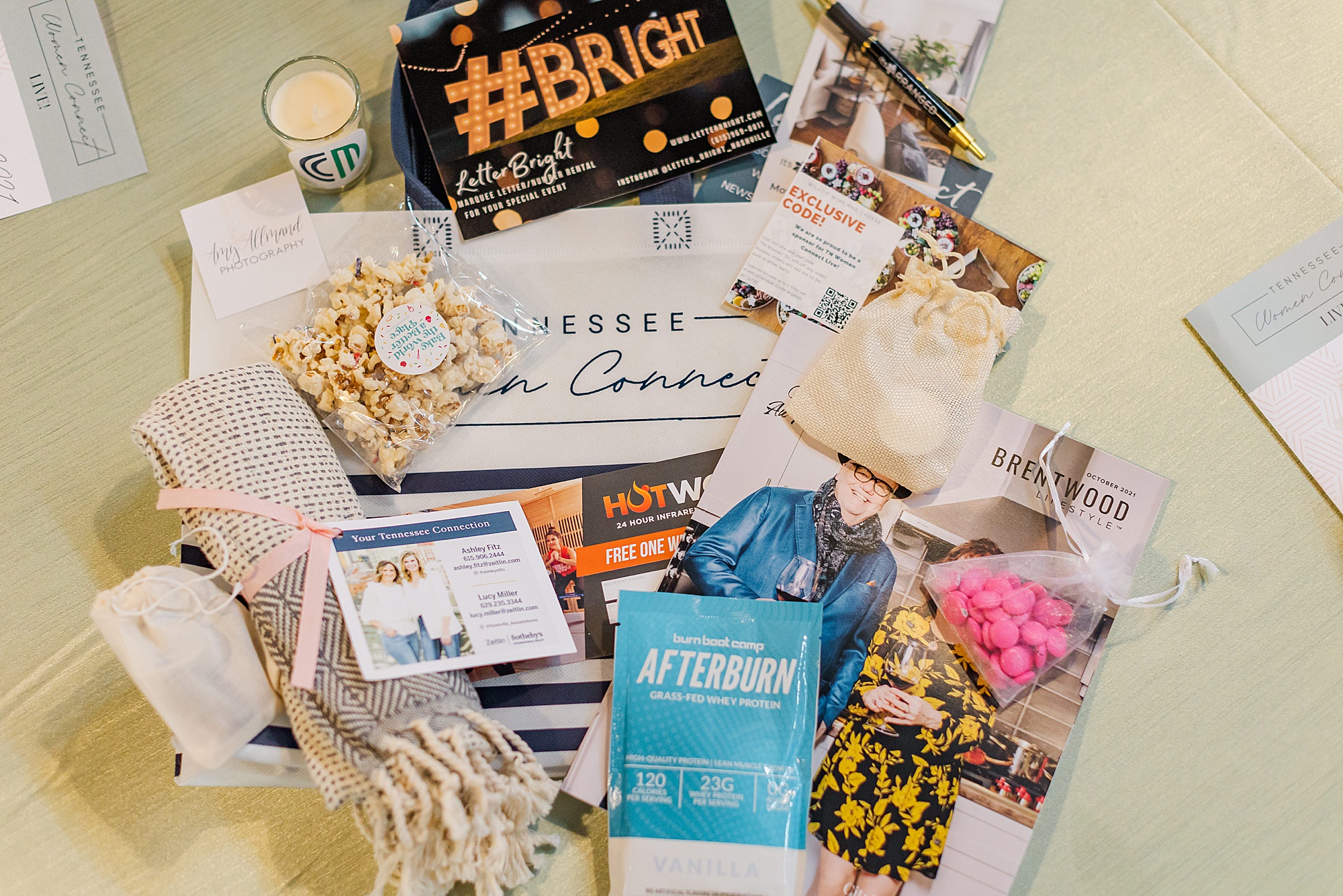 gifts for attendees of Tennessee Women Connect Live Event