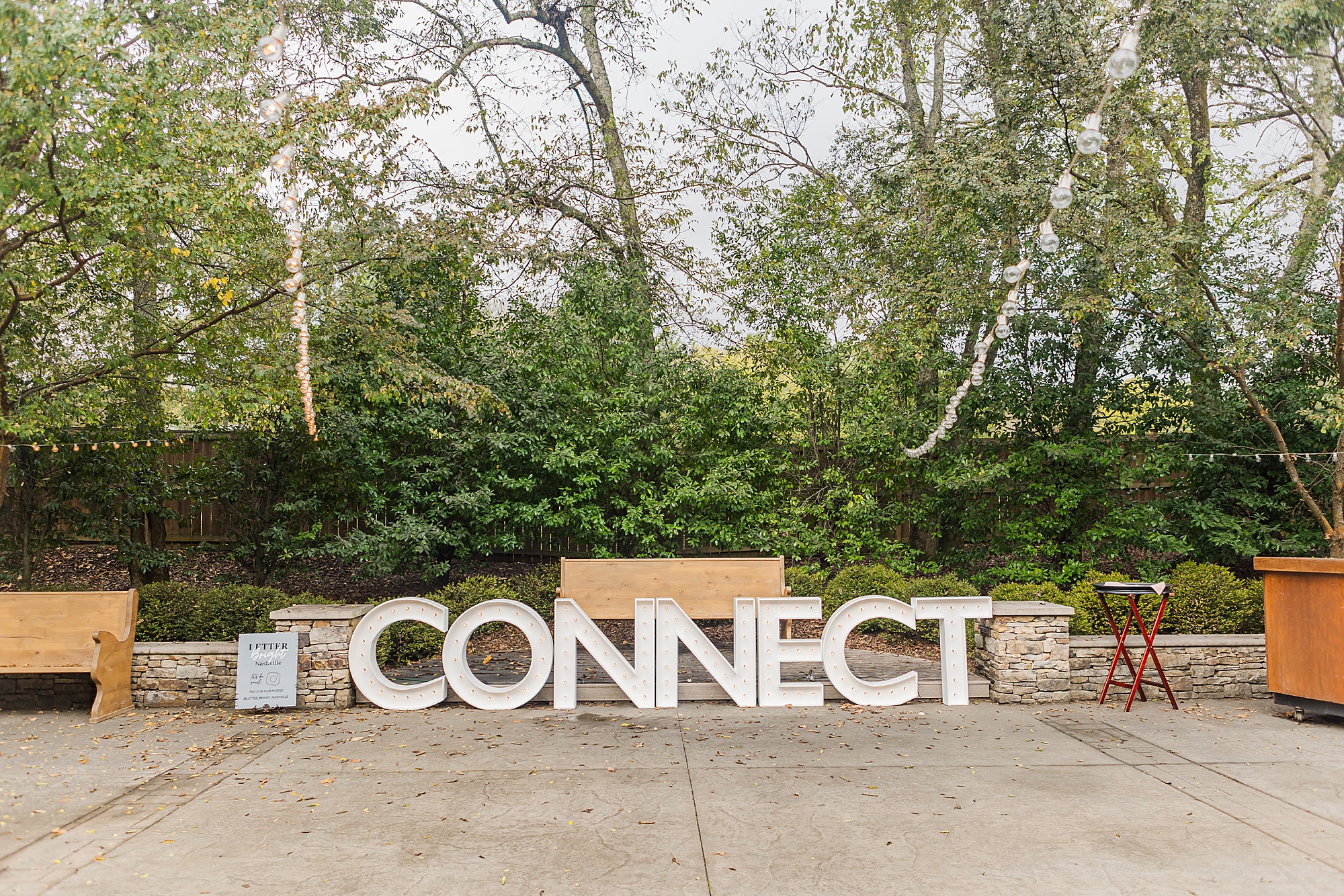 CONNECT sign at Tennessee Women Connect Live Event