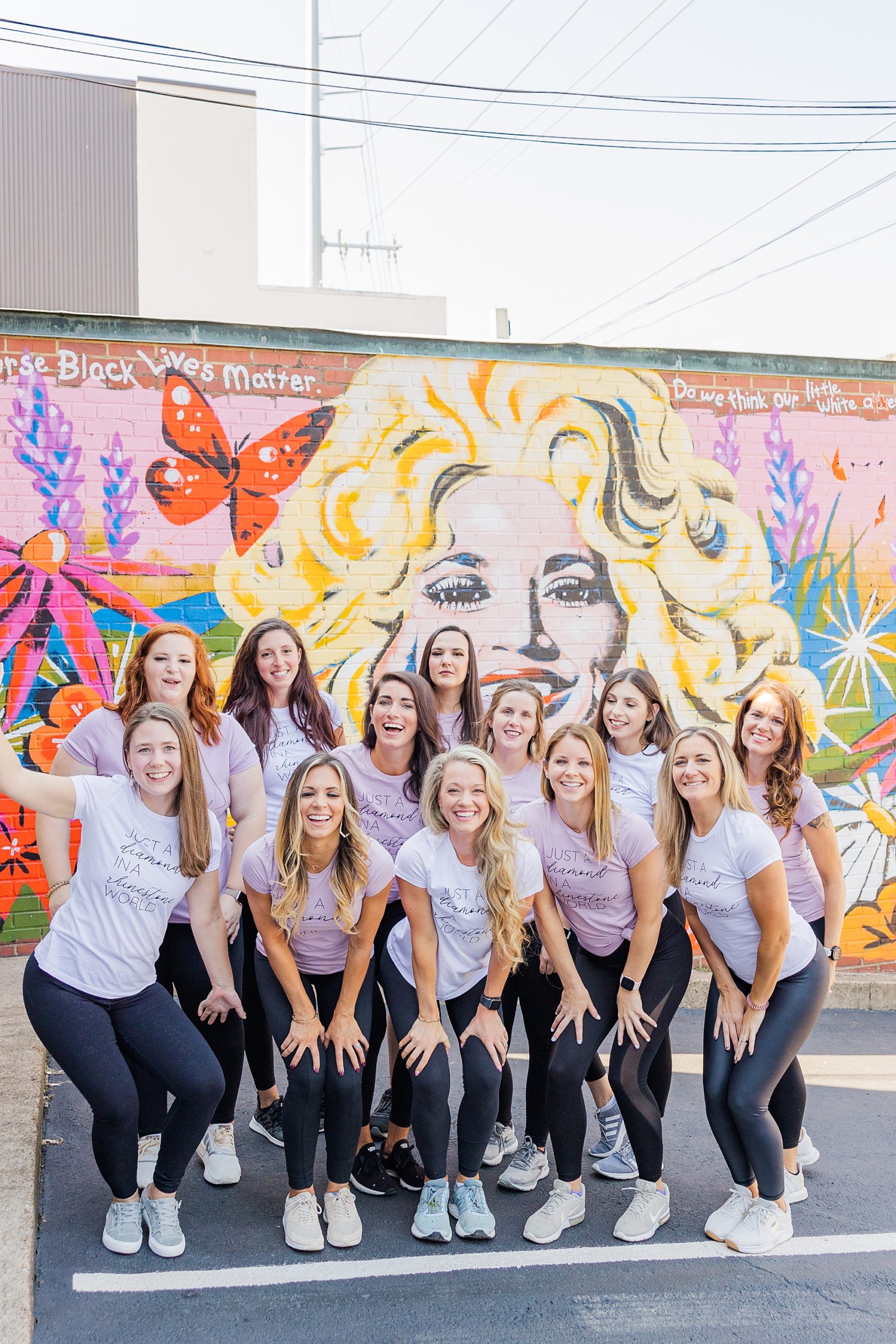 branding portraits in Nashville TN in front of Dolly Parton mural