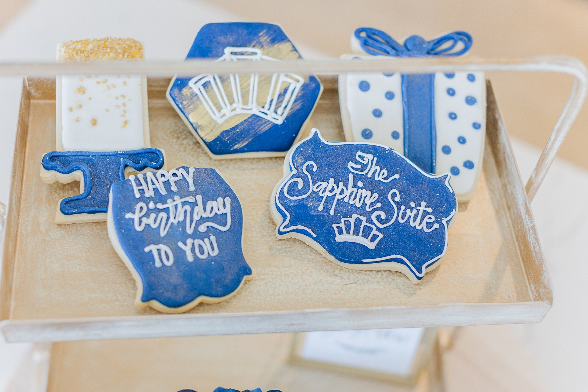 custom cookies for opening of The Sapphire Suite in Franklin TN