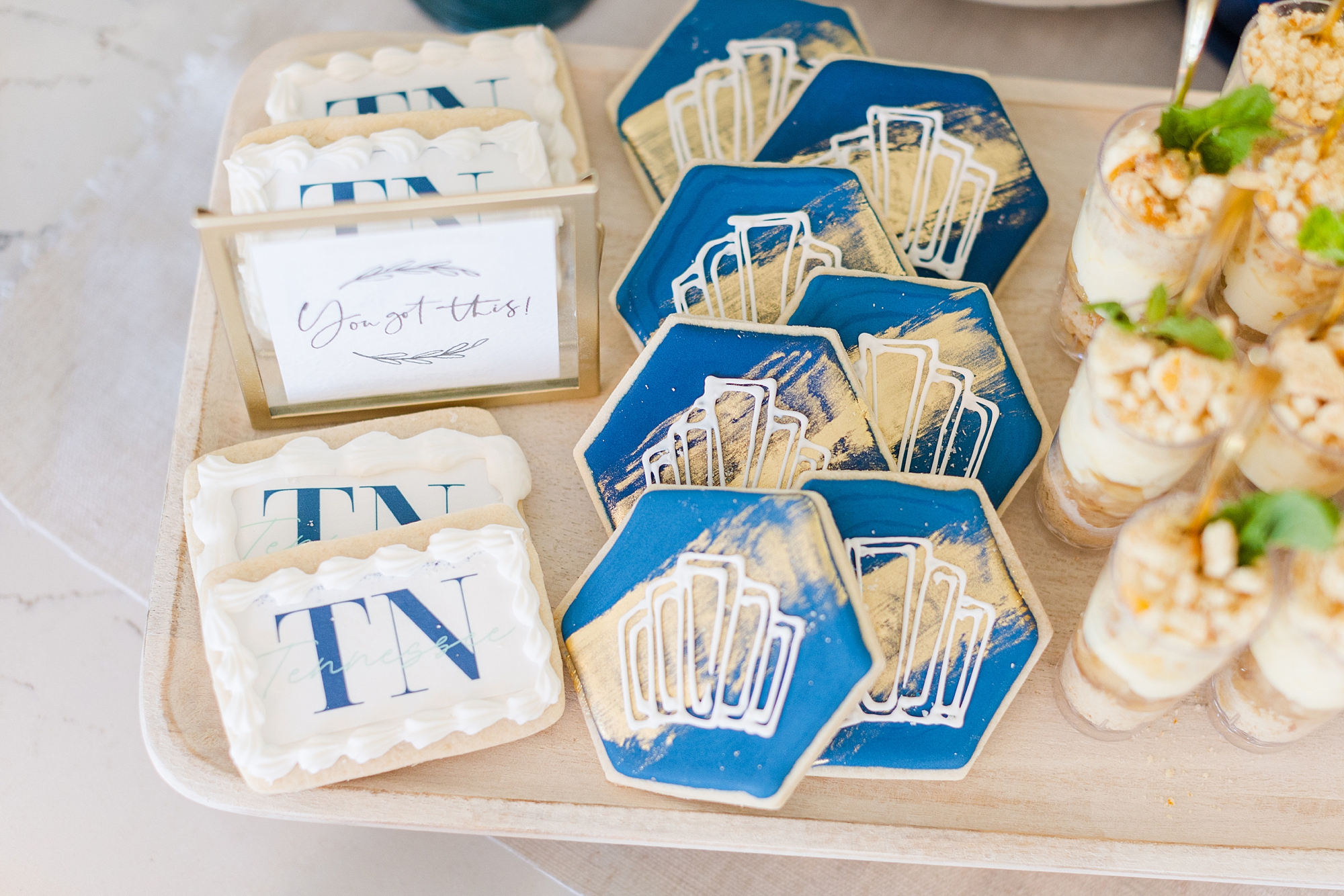 custom cookies for The Sapphire Suite opening day