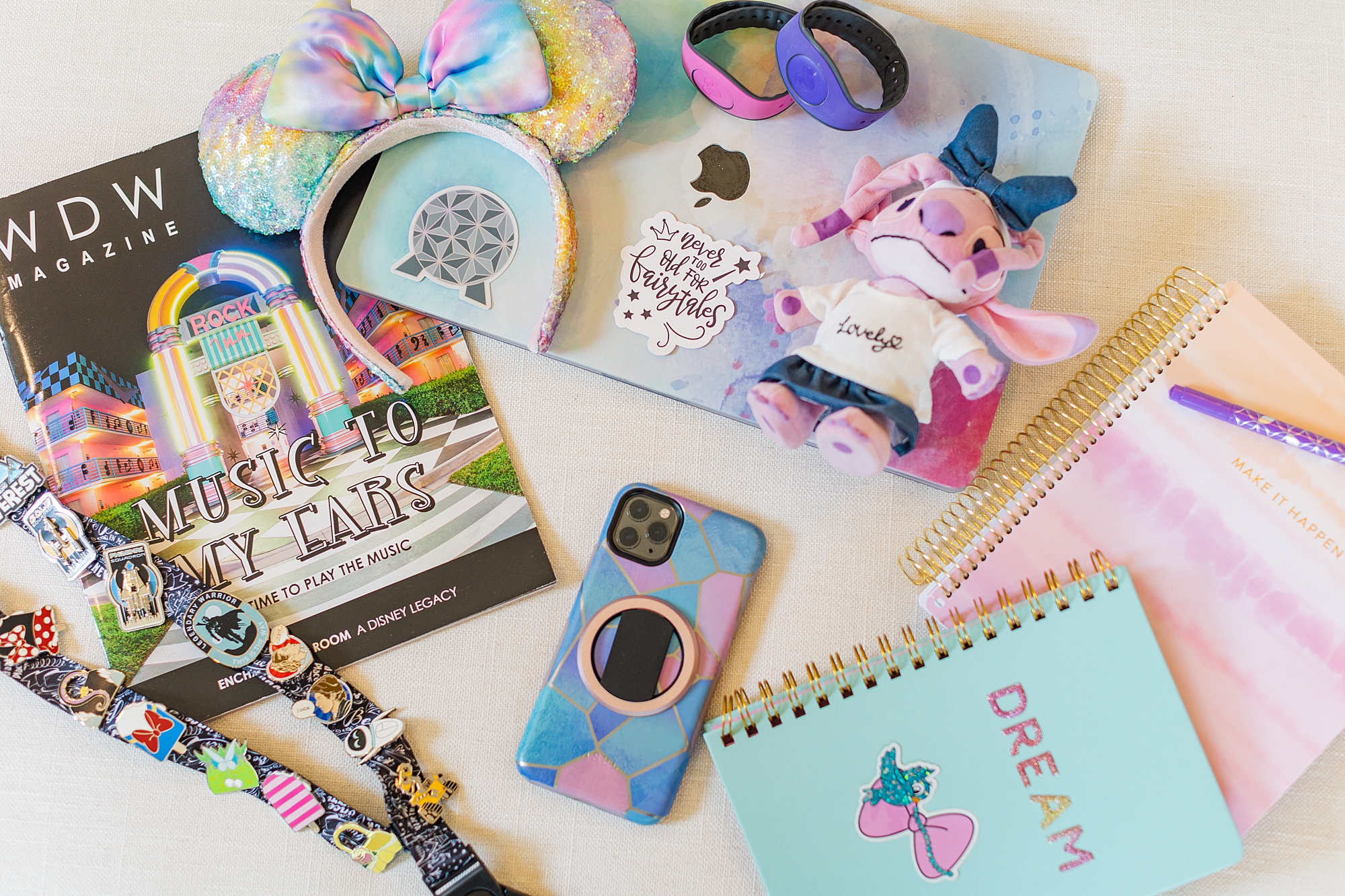 colorful personal items for branding portraits in Nashville TN