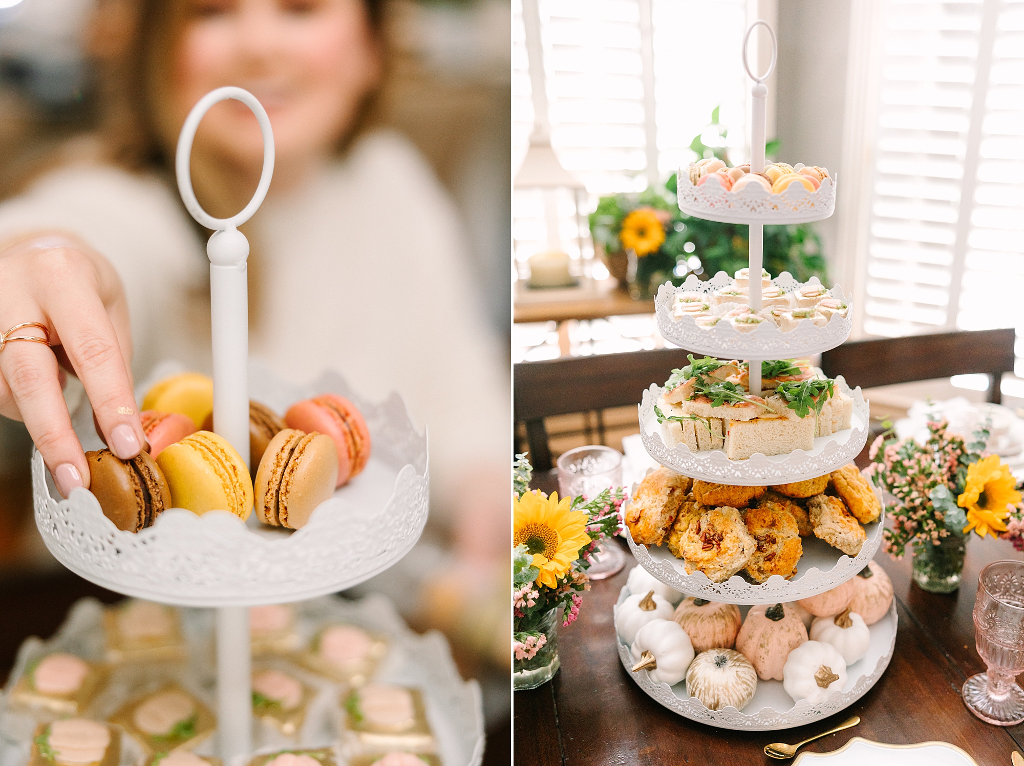 food for fall tea party with Pretty Lovely Teas