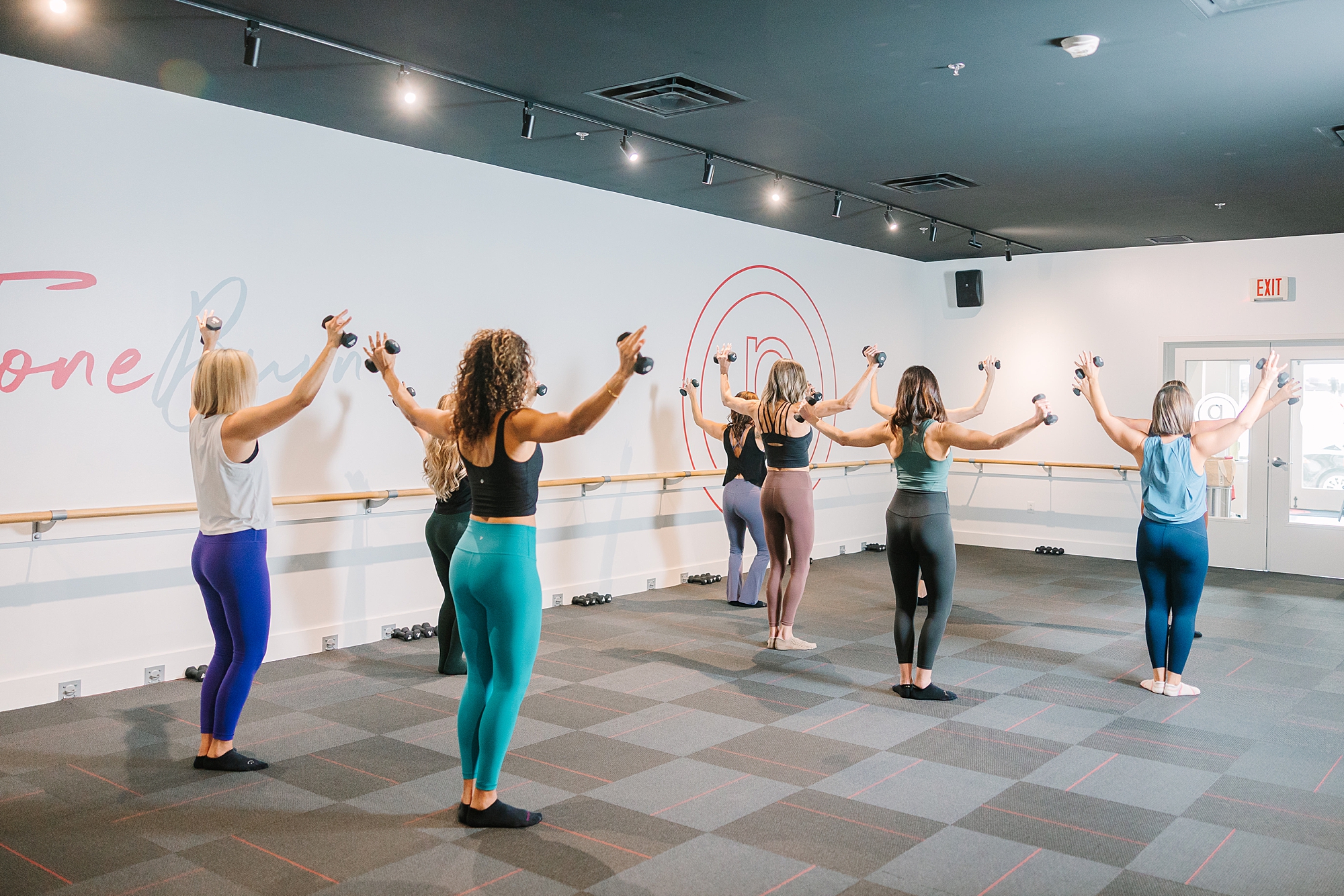fitness branding photos for Pure Barre Westhaven instructors
